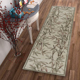 7' Round Wool Ivory  Area Rug