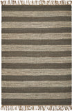 5' x 7' Jute Slate Ivory Area Rug