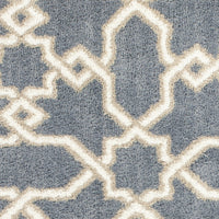 7 x 10 Microfiber Slate Blue Area Rug