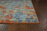 9' x 13'  Polypropylene Blue or  Coral  Area Rug