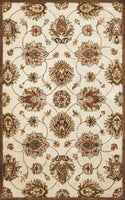 5' x 8' Wool Ivory Area Rug