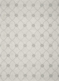 8'x10' Ivory Hand Tufted Ogee Indoor Area Rug