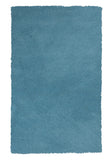 2' x 4' Polyester Highlighter Blue Area Rug