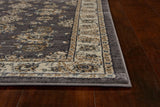 8' Grey or Ivory Polypropylene Runner Rug