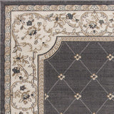 9' x 12'  Polypropylene Grey or  Ivory  Area Rug