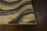 2'7 x 4'11 Polypropylene GreySand Area Rug