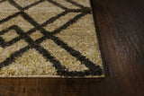 2'7 x 4'11 Polypropylene Brown Area Rug