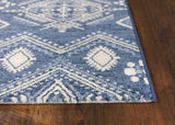 7' x 11'  Polypropylene Demin Area Rug