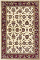 1' x 2' Ivory or Red Floral Vines Area Rug