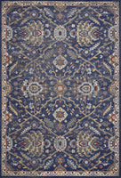 5'x8' Royal Blue Machine Woven Traditional Indoor Area Rug