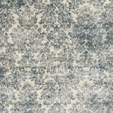 8'x11' Ivory Blue Machine Woven Damask Indoor Area Rug