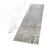 5' x 8' Natural Abstract Brushstrokes Indoor Area Rug