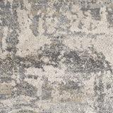 5' x 8' Natural Abstract Brushstrokes Indoor Area Rug