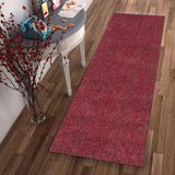 8'x11' Red Heather Indoor Shag Rug