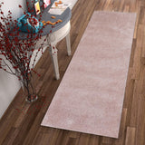 5' x 7' Rose Pink Plain Indoor Area Rug