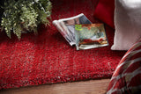 8'x11' Red Heather Indoor Shag Rug