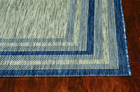 3' x 5' UV Treated Polypropylene Grey or Denim Area Rug