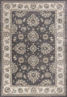 8' Grey or Ivory Polypropylene Runner Rug