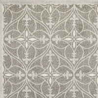 5'x8' Grey Machine Woven UV Treated Ogee Indoor Outdoor Area Rug