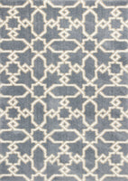 7 x 10 Microfiber Slate Blue Area Rug