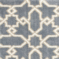 7 x 10 Microfiber Slate Blue Area Rug