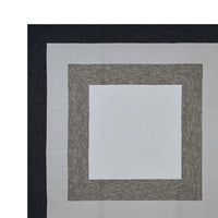 8' x 11'  UV treated Polypropylene Charcoal Area Rug