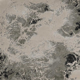 8'x11' Silver Machine Woven Abstract Watercolor Indoor Area Rug