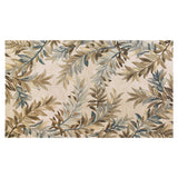 5'x8' Ivory Hand Tufted Pinnate Fronds Indoor Area Rug