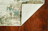 5' x 8' Ivory or Grey Geometric Triangle Indoor Area Rug