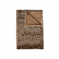 50" x 60" Burke Leopard Fur   Throw