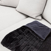 50" x 60" Nixon Black Fur   Throw