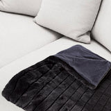 50" x 60" Nixon Black Fur   Throw