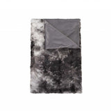50" x 60" Naples Charcoal Grey Fur   Throw