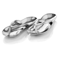 Buffed Polished Sandals Pair