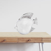 2.5' x 6' x 6' Buffed Fish Sculpture