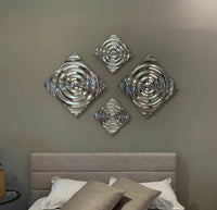 1.5' x 12' x 12' Buffed Small Rippled Wall Tile