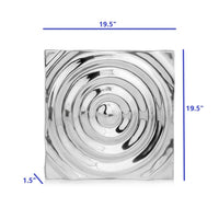 1.5' x 12' x 12' Buffed Small Rippled Wall Tile
