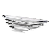 32' Contempo Shiny Silver Long Boat Tray