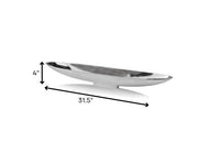 32' Contempo Shiny Silver Long Boat Tray