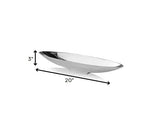 20' Contempo Shiny Silver Short Boat Tray