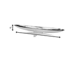 37' Contempo Shiny Silver Large Long Boat Tray