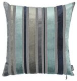 Set of 2 Blue Variegated Stripe Decorative Pillow Covers