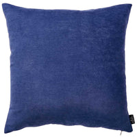 Set of 2 Sapphire Blue Brushed Twill Decorative Throw Pillow Covers