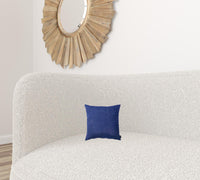 Set of 2 Sapphire Blue Brushed Twill Decorative Throw Pillow Covers