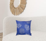 Square Blue Coral Reef Decorative Throw Pillow Cover