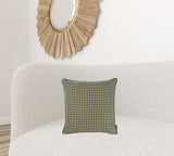 17"x 17" Yellow Jacquard Decorative Throw Pillow Cover