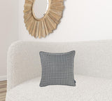 17"x 17" Grey Jacquard Decorative Throw Pillow Cover
