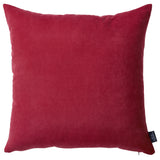 Set of 2 Red Brushed Twill Decorative Throw Pillow Covers
