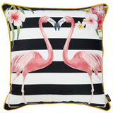 Black and White Flamingo Lovers Decorative Throw Pillow Cover