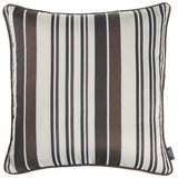 Brown and Tan Variegated Stripe Decorative Throw Pillow Cover